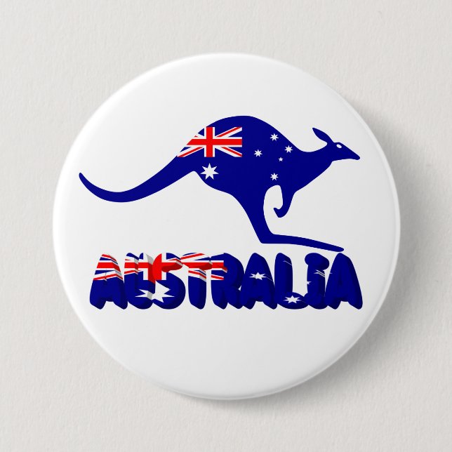 Badge Rond 7,6 Cm Australie (Devant)