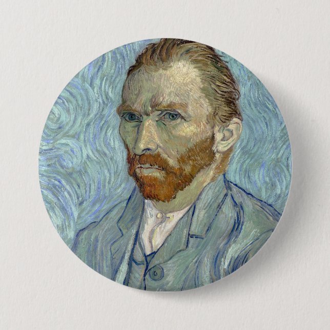 Badge Rond 7,6 Cm Autoportrait de Van Gogh (Devant)