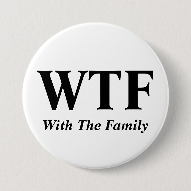 Badge Rond 7,6 Cm Avec le bouton de famille (Devant)