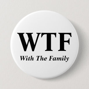 Badge Rond 7,6 Cm Avec le bouton de famille