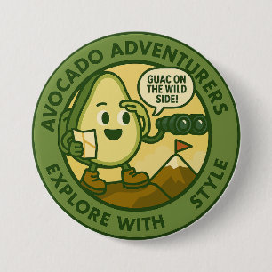 Badge Rond 7,6 Cm Aventuriers de l'avocat explorent avec style