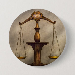 Badge Rond 7,6 Cm Avocat - échelle - juste et juste