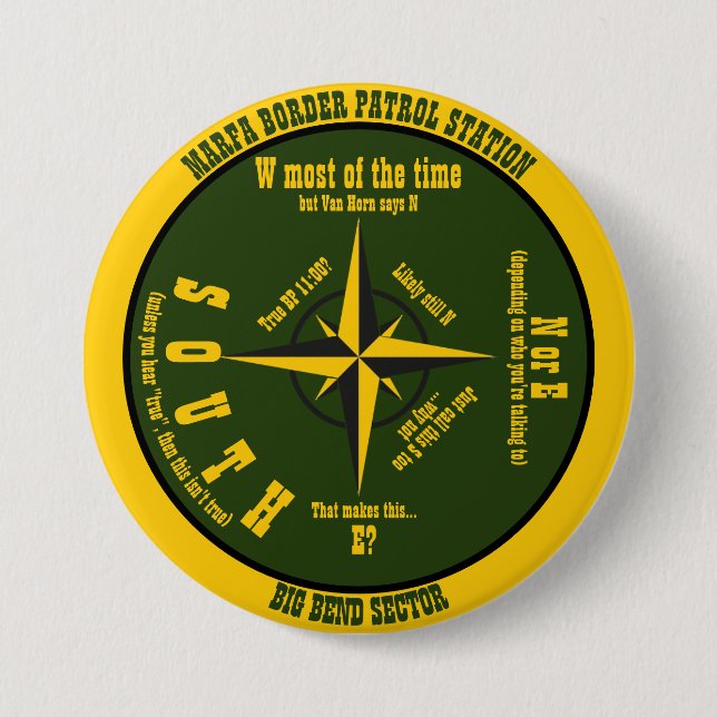 Badge Rond 7,6 Cm Axe de pivot (Devant)