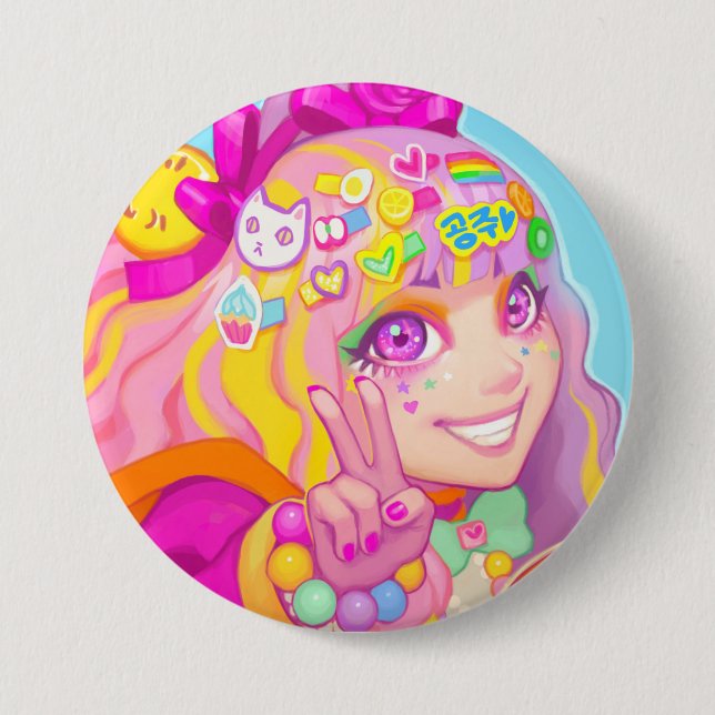 Badge Rond 7,6 Cm Ayako (Devant)
