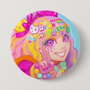Badge Rond 7,6 Cm Ayako