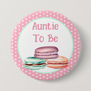 Badge Rond 7,6 Cm Baby shower de la fille Macaron à être