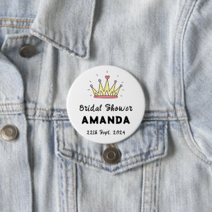Badge Rond 7,6 Cm Baby shower pour la mariée