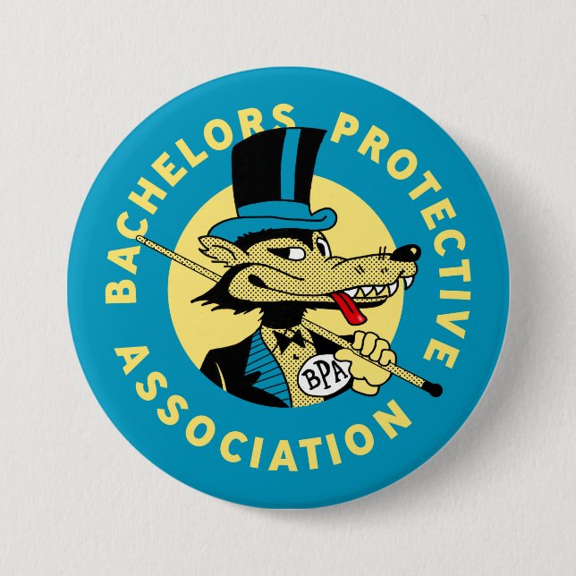 Badge Rond 7,6 Cm Bachelors Protective Association (Devant)