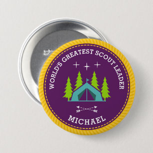 Badge Rond 7,6 Cm Badge rond de 7,5 Cm du plus grand chef scout du m