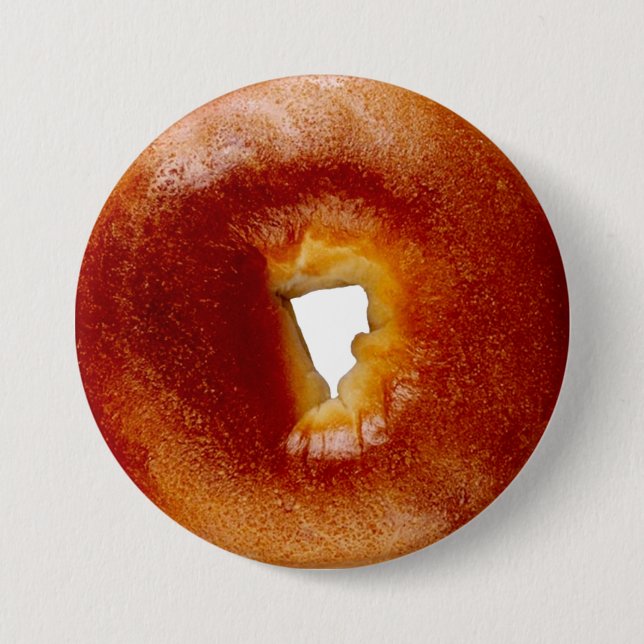 Badge Rond 7,6 Cm Bagel (Devant)