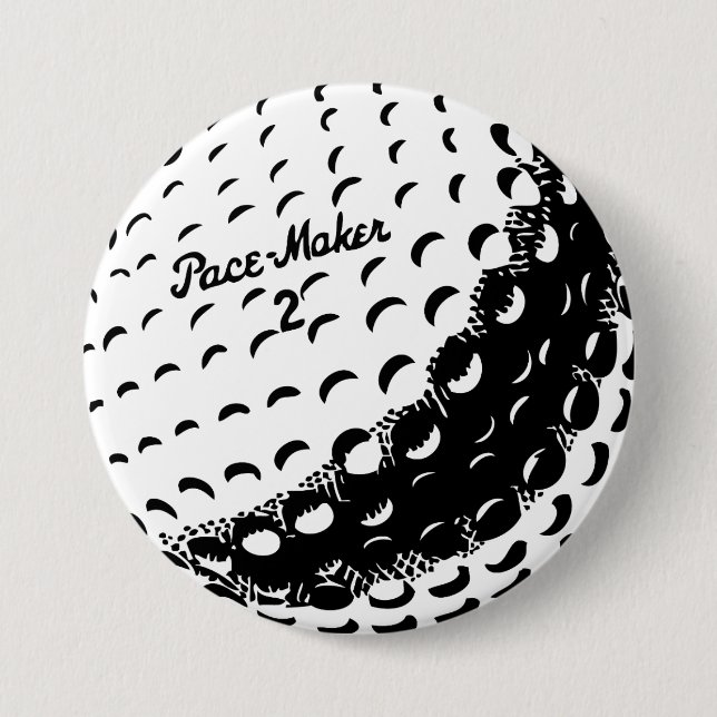 Badge Rond 7,6 Cm Bal de golf (Devant)