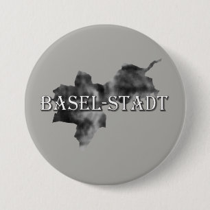 Badge Rond 7,6 Cm Bâle-Ville