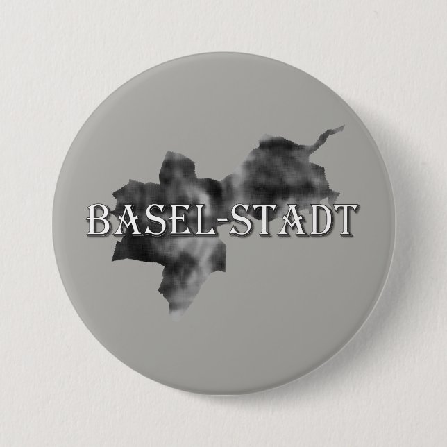 Badge Rond 7,6 Cm Bâle-Ville (Devant)