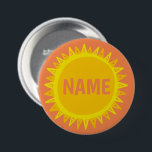 Badge Rond 7,6 Cm Balise de nom de la PERSONNALISER IT Jaune Orange<br><div class="desc">Décorez votre tenue avec ce bouton d'art cool. Ça fait un grand cadeau ! Vous pouvez le customiser et ajouter du texte. Consultez ma boutique pour plus de couleurs et de motifs ! Faites-moi savoir si vous aimeriez quelque chose de personnalisé aussi.</div>