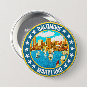 Badge Rond 7,6 Cm Baltimore