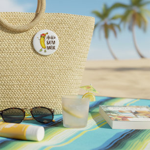 Badge Rond 7,6 Cm Banane cool Bonjour été drôle Fruit tropical