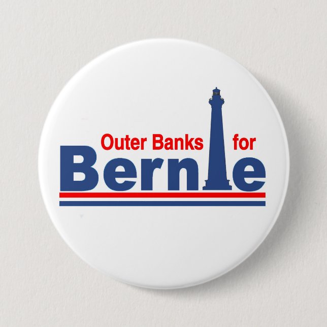 Badge Rond 7,6 Cm Banques externes pour Bernie (Devant)