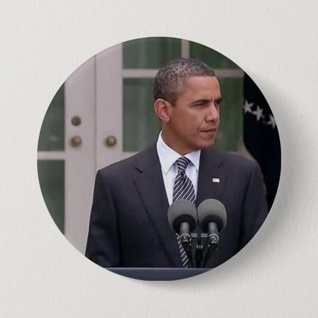 Badge Rond 7,6 Cm Barack Obama (Devant)