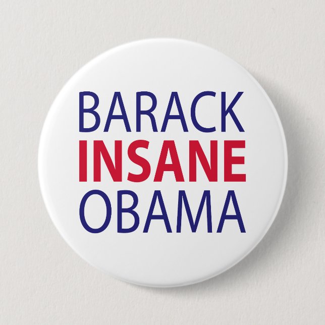 Badge Rond 7,6 Cm Barack Obama aliéné (Devant)