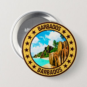 Badge Rond 7,6 Cm Barbade