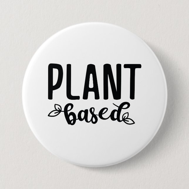 Badge Rond 7,6 Cm Basé sur le plante (Devant)