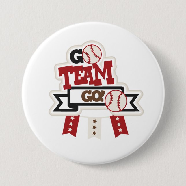 Badge Rond 7,6 Cm Baseball (Devant)