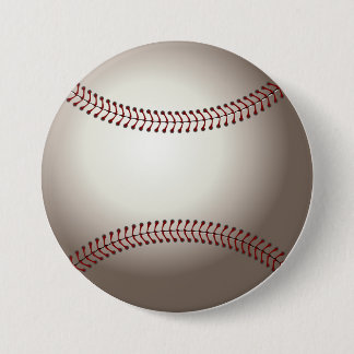 Badge Rond 7,6 Cm Baseball