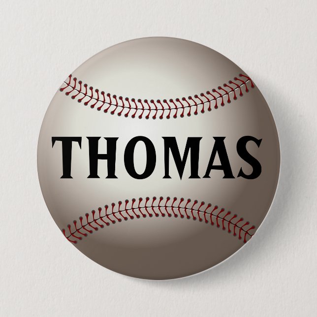 Badge Rond 7,6 Cm Baseball personnalisé (Devant)