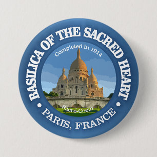 Badge Rond 7,6 Cm Basilique du Sacré-Coeur