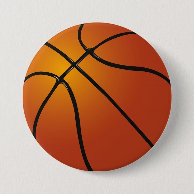 Badge Rond 7,6 Cm Basket (Devant)