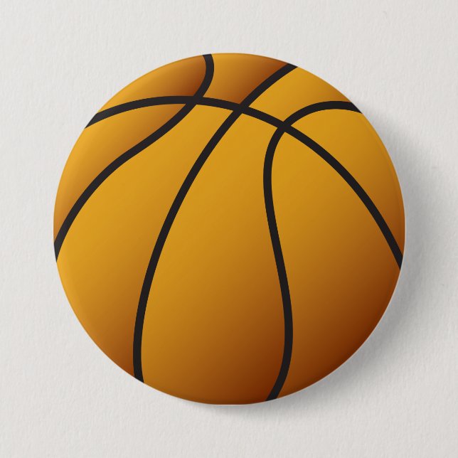 Badge Rond 7,6 Cm Basket (Devant)