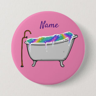Badge Rond 7,6 Cm Bath Bomb Babe Thunder_Cove