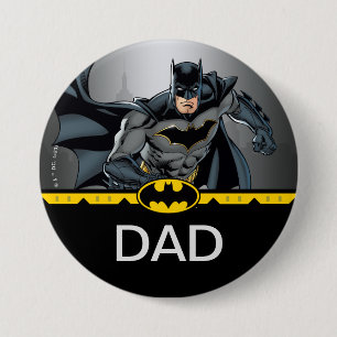 Badge Rond 7,6 Cm Batman   Chalkboard Birthday Child's Dad