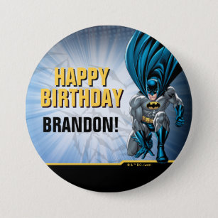Badge Rond 7,6 Cm Batman   Joyeux anniversaire