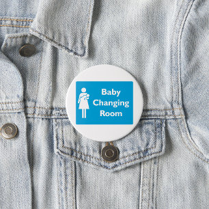 Badge Rond 7,6 Cm Bébé Changement de chambre Signer avec le parent e