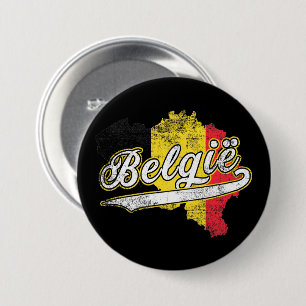 Badge Rond 7,6 Cm Belgique
