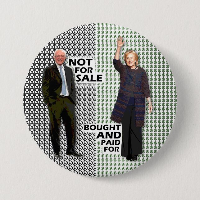 Badge Rond 7,6 Cm Bernie n'est pas en vente (Devant)