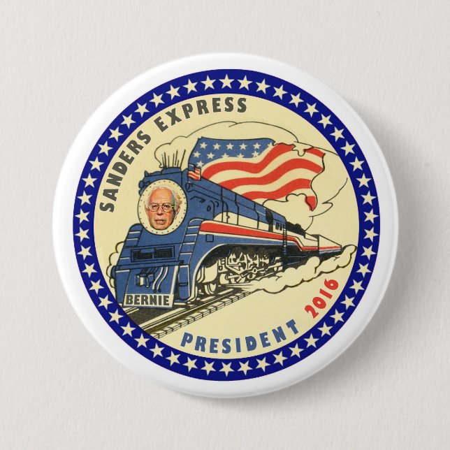 Badge Rond 7,6 Cm Bernie pour le président 2016 (Devant)