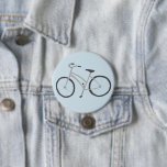 Badge Rond 7,6 Cm Bicyclette gris petit art d'illustration<br><div class="desc">Découvrez cette magnifique illustration d'un vélo mignon. Consultez ma boutique pour plus de designs et de couleurs aussi!</div>