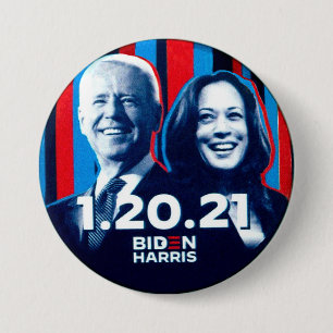 Badge Rond 7,6 Cm Biden Harris 1.20.21.