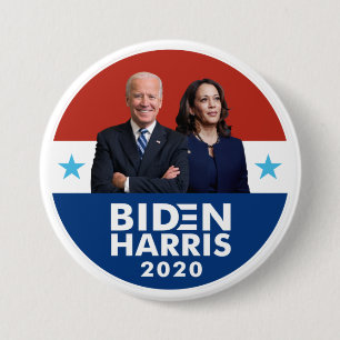 Badge Rond 7,6 Cm Biden Harris 2020 bouton