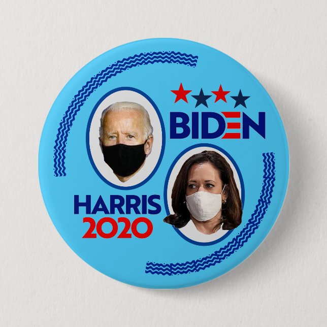 Badge Rond 7,6 Cm Biden / Harris Covid-2020 (Devant)