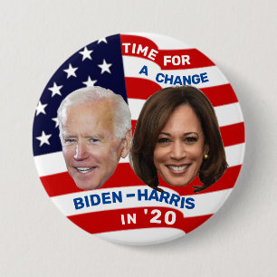 Badge Rond 7,6 Cm Biden Harris en 20