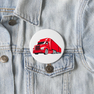 Badge Rond 7,6 Cm Big Red Truck