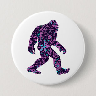 BADGE ROND 7,6 CM BIGFOOT FLORAL