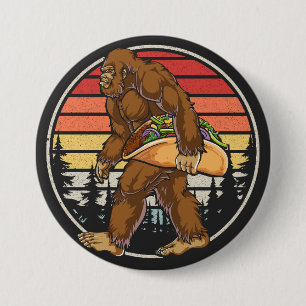 Badge Rond 7,6 Cm Bigfoot transportant Taco Round