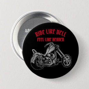 Badge Rond 7,6 Cm Biker Heaven