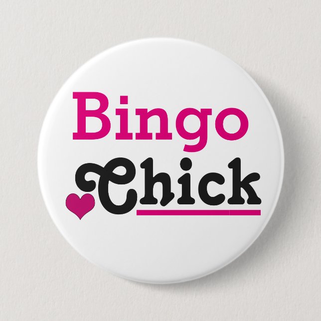 Badge Rond 7,6 Cm Bingo Chick (Devant)