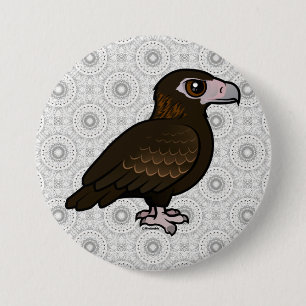 Badge Rond 7,6 Cm Birdorable Cale-a coupé la queue Eagle