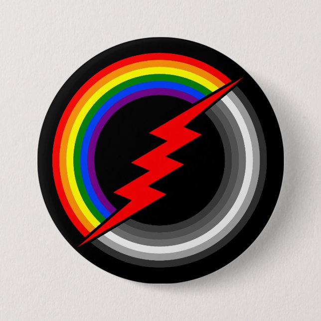 Badge Rond 7,6 Cm Bisexuel (Devant)